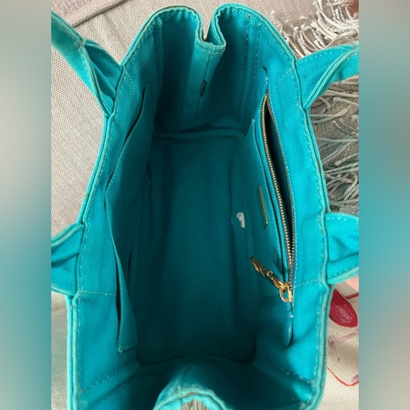 PRADA CANAPA IN A GORGEOUS TEALISH BLUE - Picture 9 of 14